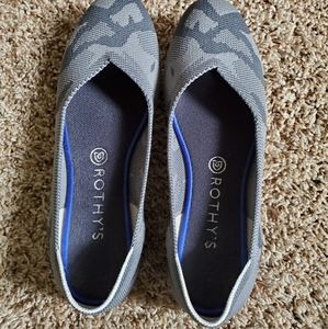 Rothy's Grey Camo Flat size 10
